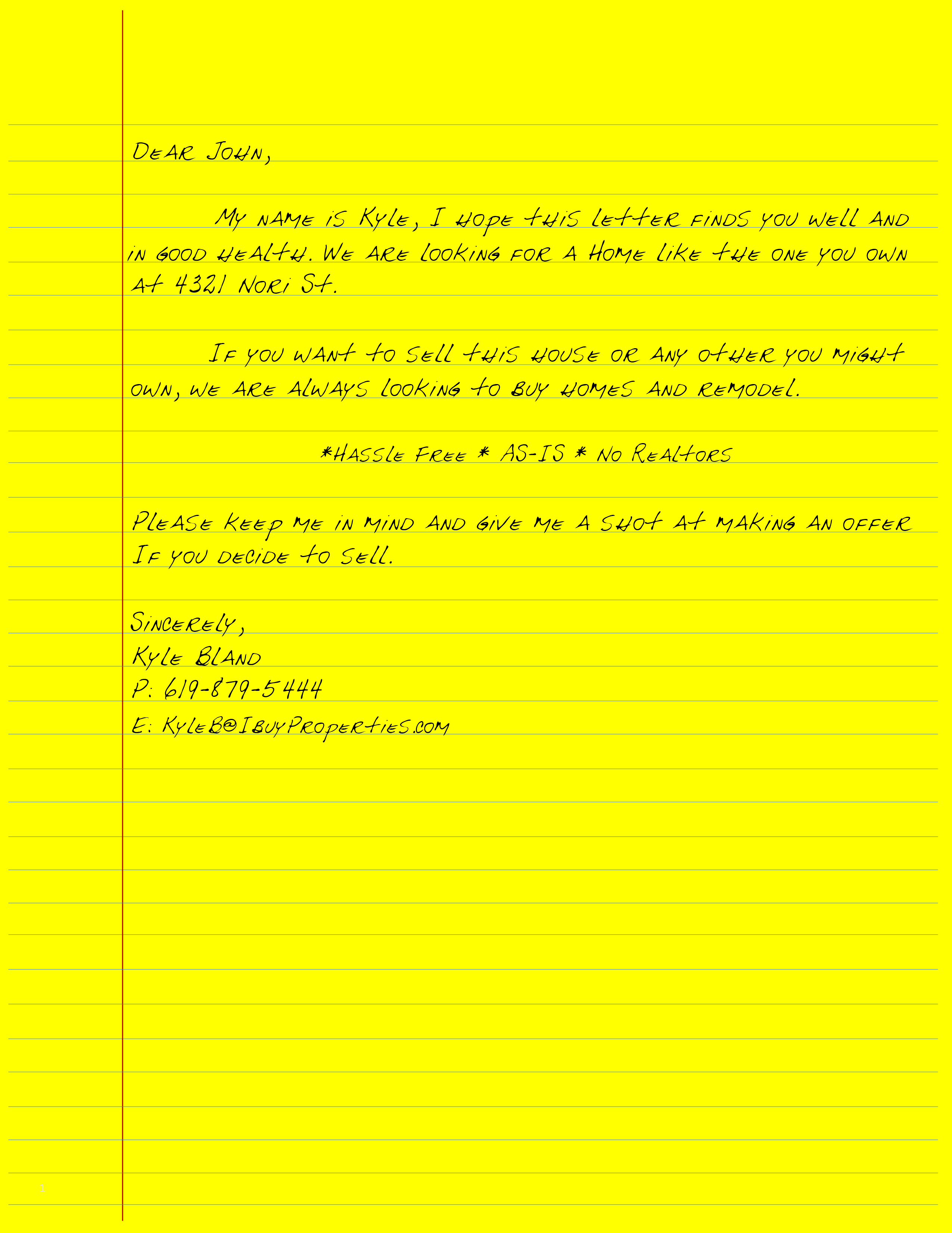 I Want To Buy Your House Letter Template from www.yellowletterhq.com