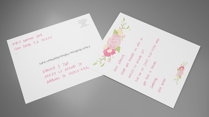 Flower Postcard