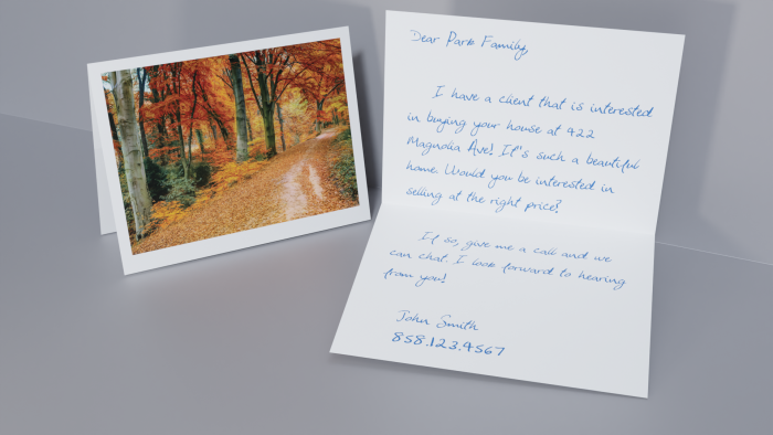 Seasonal Card Autumn Forest