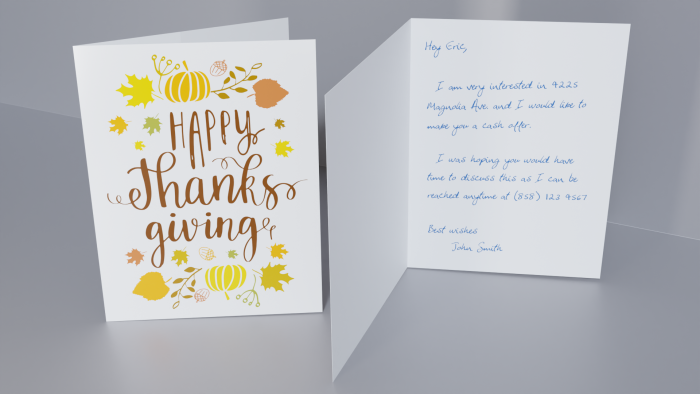 Seasonal Card - Fall - Happy Thanks Giving