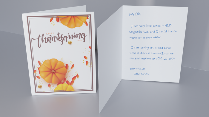 Seasonal Card - Fall - Happy Thanks Giving Day