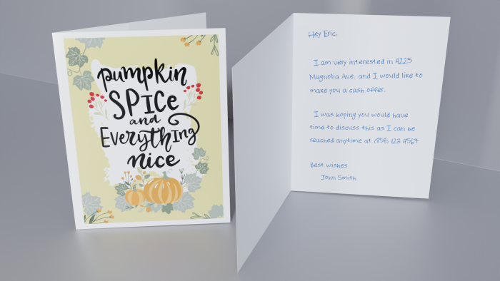 Seasonal Card - Fall - Pumpkin Spice