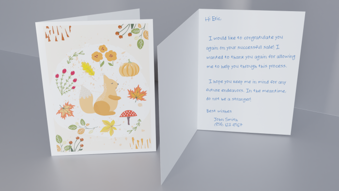 Seasonal Card - Fall - Squirrel