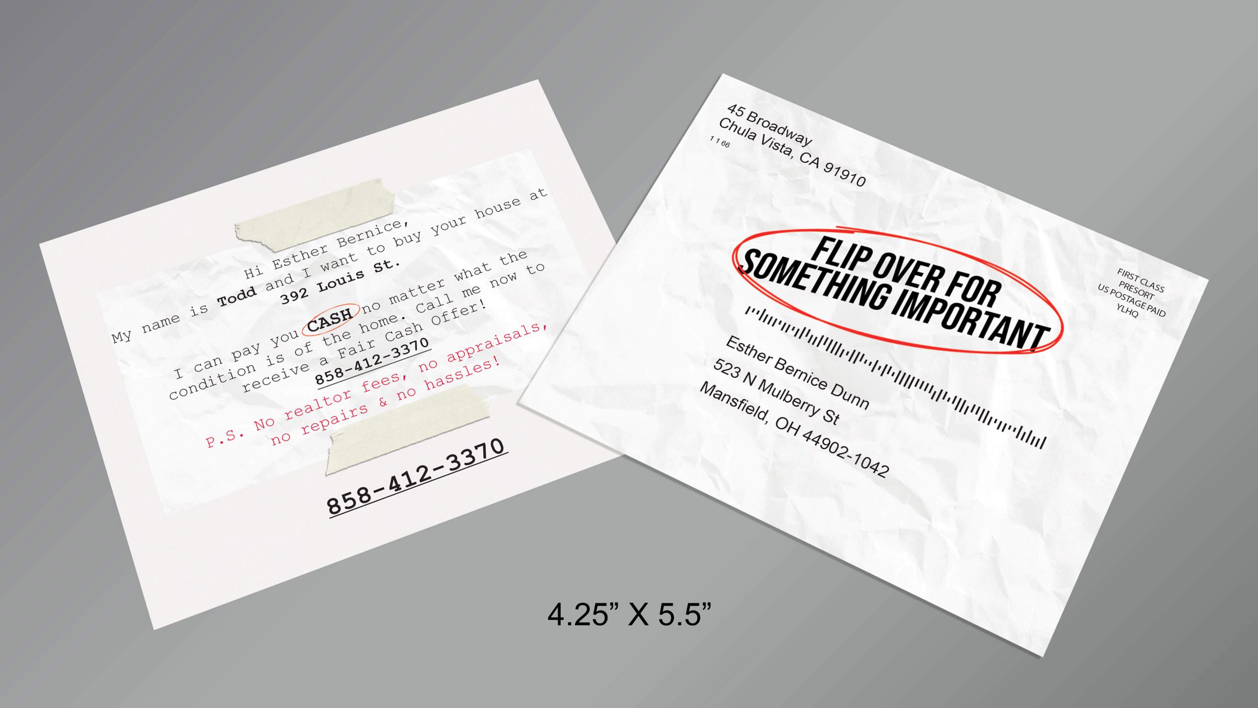 Flip-Over-Postcard