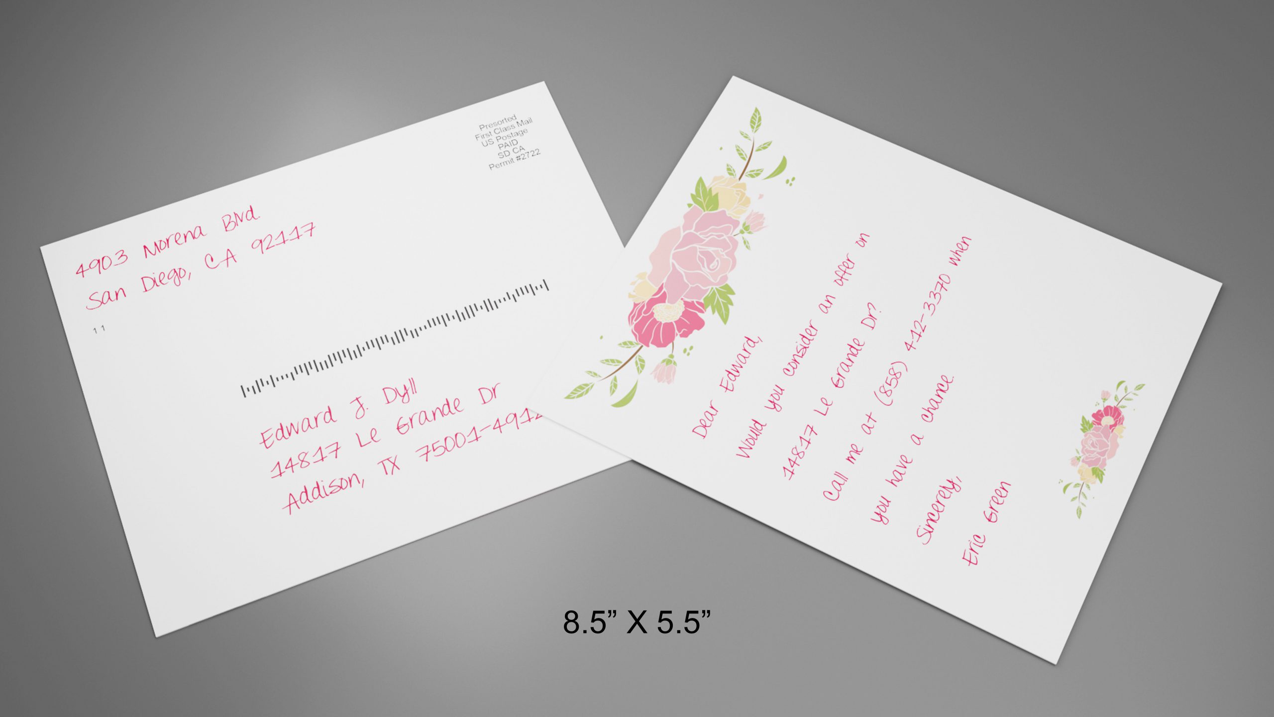 Flower-Postcard