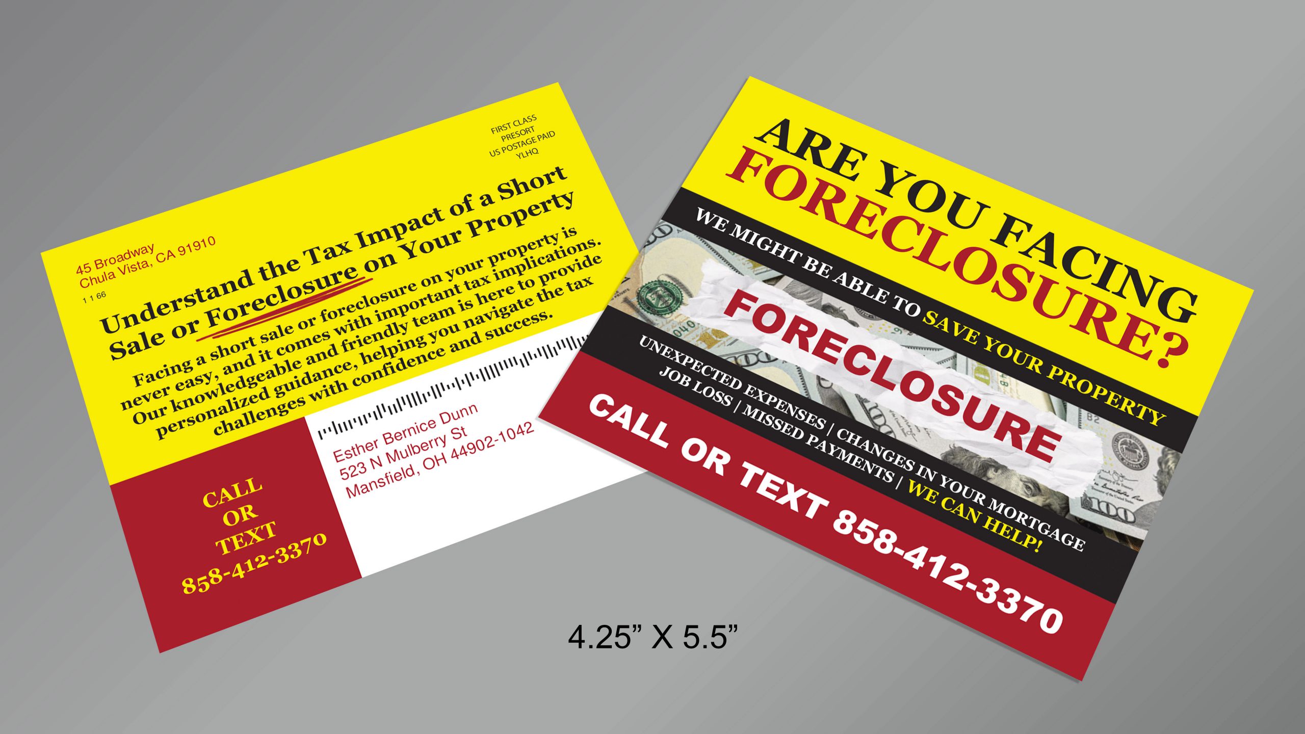 Foreclosure-Postcard