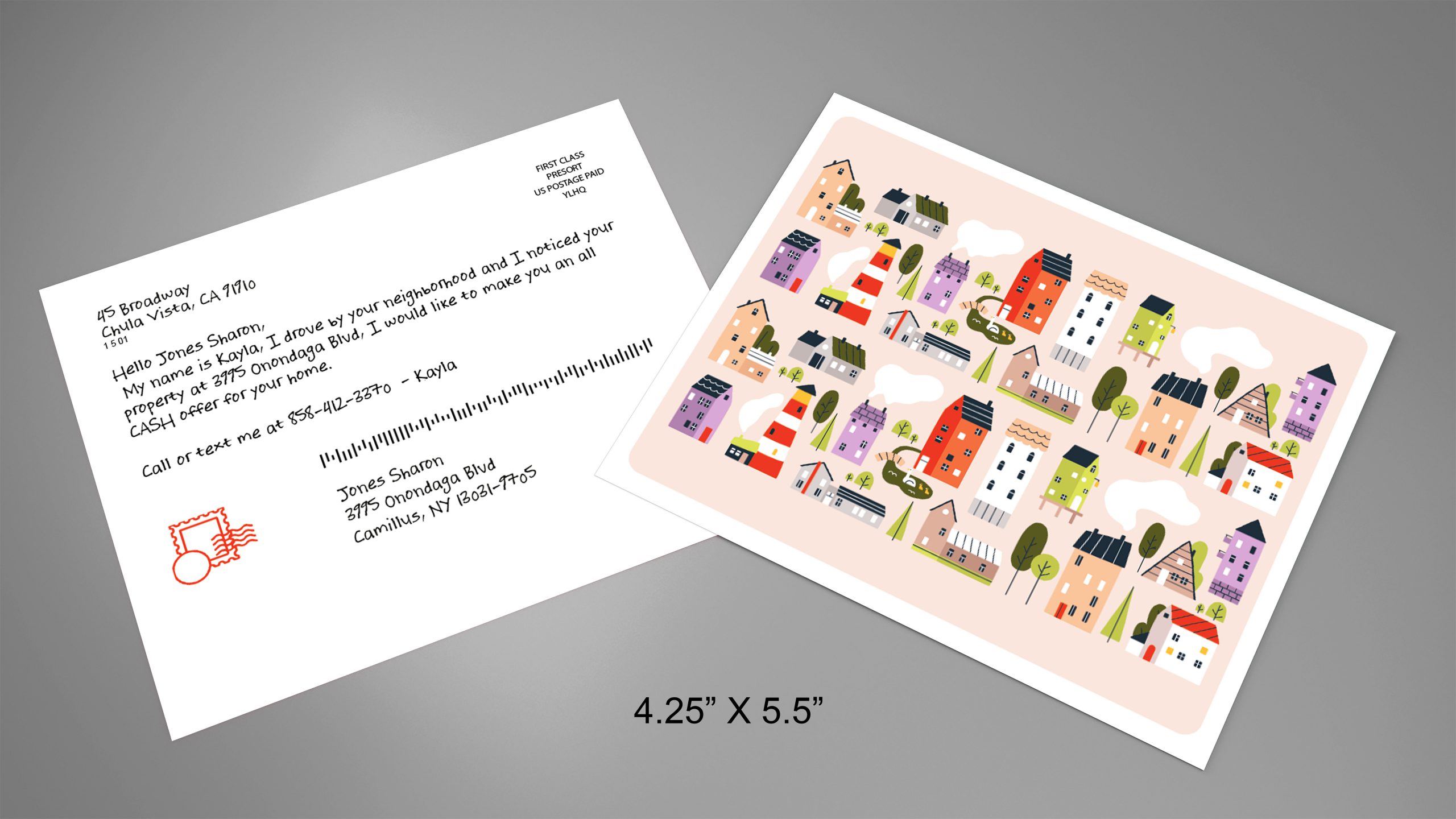 Neighborhood-Postcard