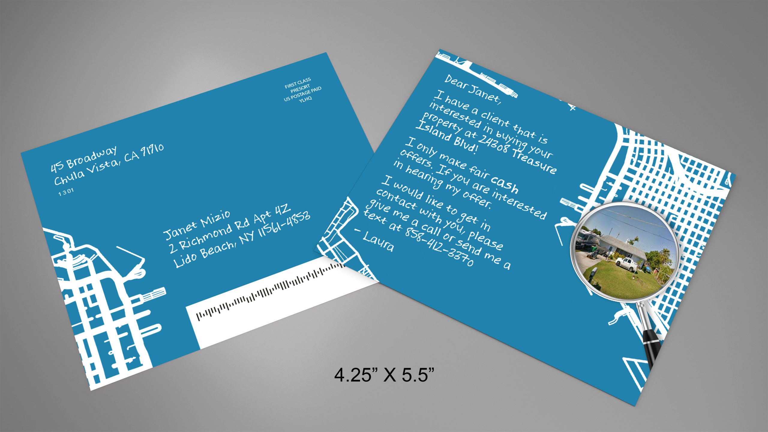Streetview-Map-Postcard